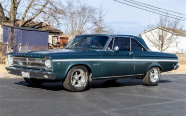 Plymouth-2-dr-coupe-1965-Dark-Turquoise-Turquoise