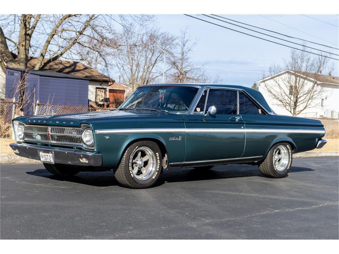 Plymouth-2-dr-coupe-1965-Dark-Turquoise-Turquoise