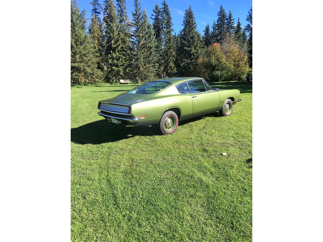 Plymouth-Barracuda-1969-Green-Green-12