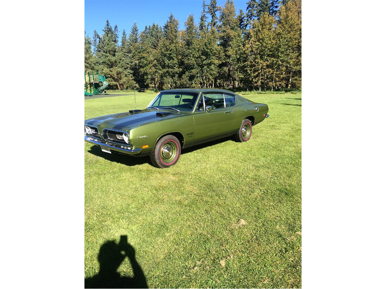 Plymouth-Barracuda-1969-Green-Green-14