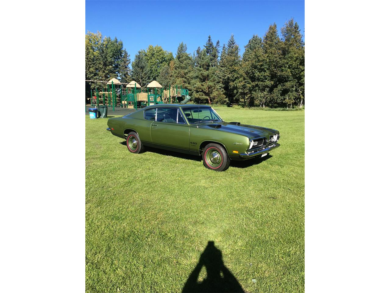 Plymouth-Barracuda-1969-Green-Green-9