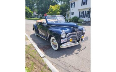 Plymouth-Convertible-1941-Blue-Tan-Leather