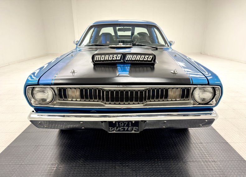 Plymouth-Duster-1971-Bright-Blue-Metallic-Black-15