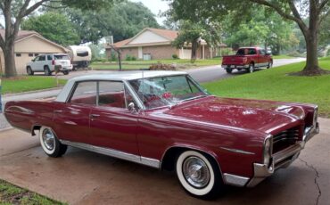 Pontiac-Bonneville-1964-Maroon-Maroon-3