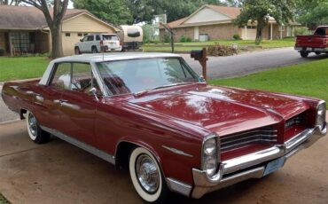 Pontiac-Bonneville-1964-Maroon-Maroon-9
