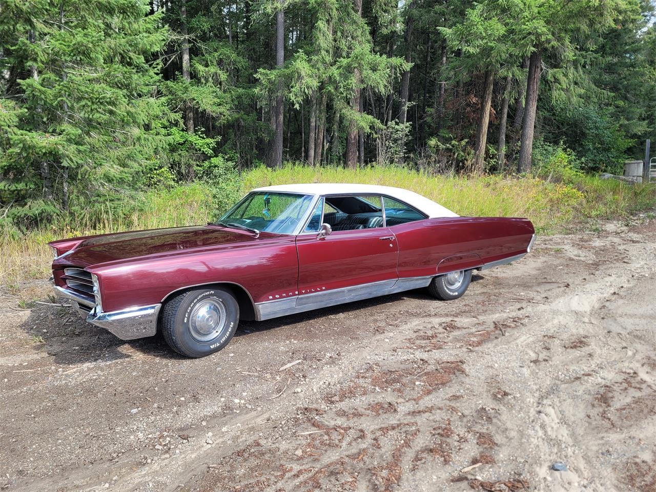 Pontiac-Bonneville-1966-Burgundy-black-1
