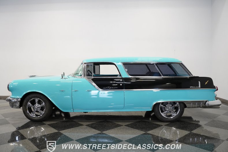 Pontiac-Safari-1955-Teal-Black