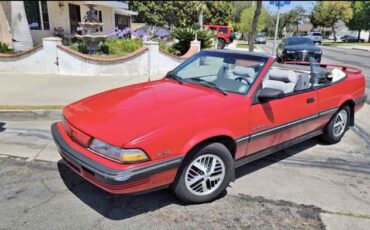 Pontiac-Sunbird-1991-Red-Gray