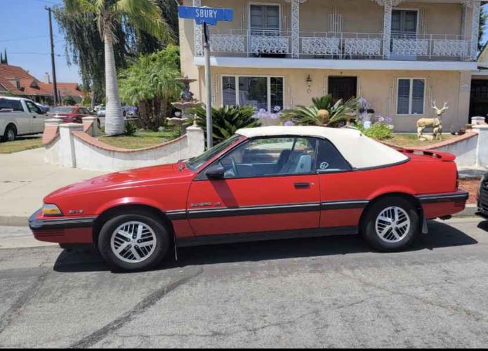 Pontiac-Sunbird-1991-Red-Gray-7