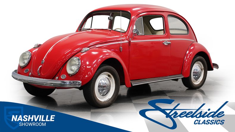 Volkswagen-Beetle-1962-Red-Beige-27