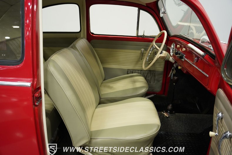 Volkswagen-Beetle-1962-Red-Beige-29