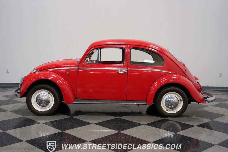 Volkswagen-Beetle-1962-Red-Beige