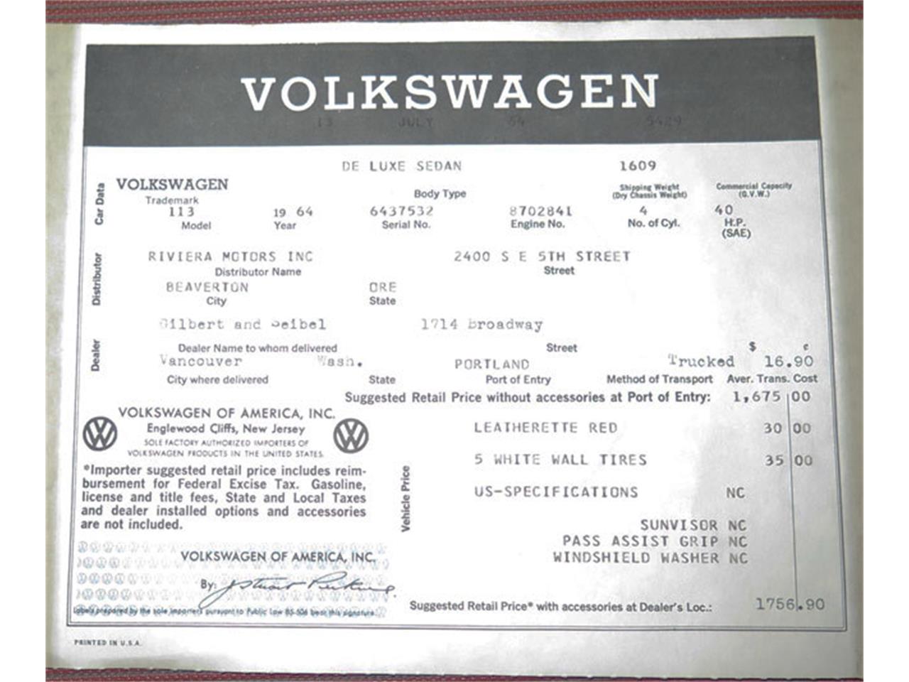 Volkswagen-Beetle-1964-Black-Red-7