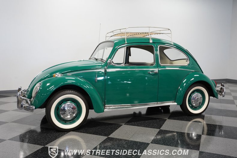 Volkswagen-Beetle-1966-Green-Black-10