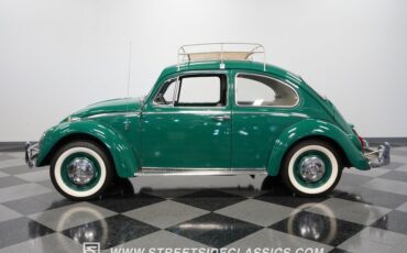 Volkswagen-Beetle-1966-Green-Black-11
