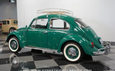 Volkswagen-Beetle-1966-Green-Black-12