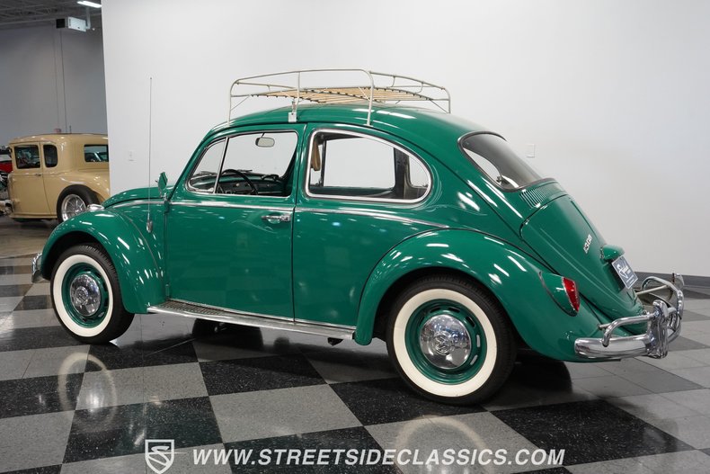 Volkswagen-Beetle-1966-Green-Black-12