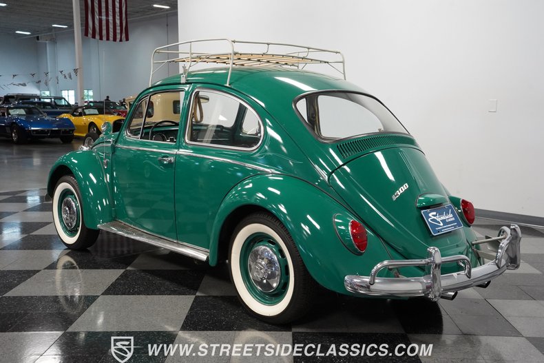 Volkswagen-Beetle-1966-Green-Black-13