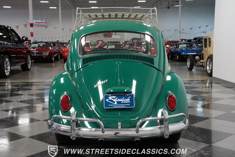 Volkswagen-Beetle-1966-Green-Black-14