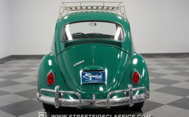 Volkswagen-Beetle-1966-Green-Black-15