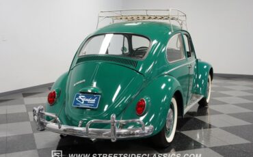 Volkswagen-Beetle-1966-Green-Black-16