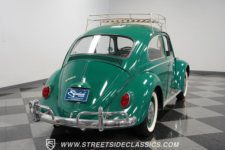 Volkswagen-Beetle-1966-Green-Black-16