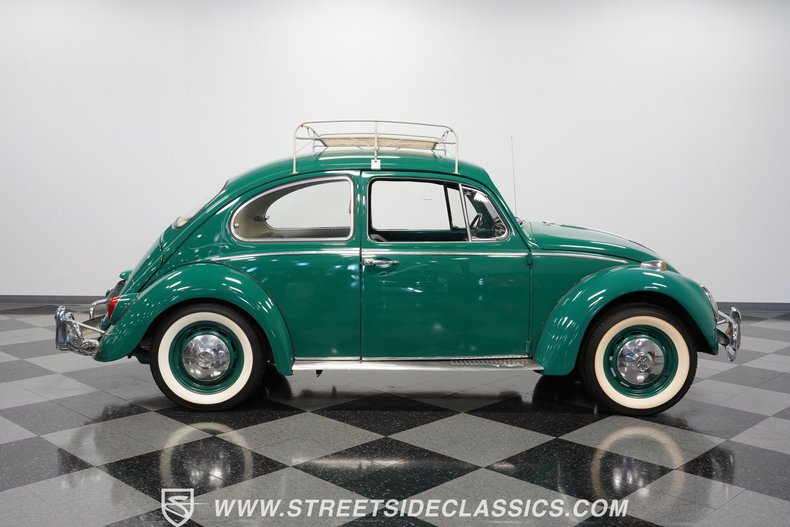 Volkswagen-Beetle-1966-Green-Black-19