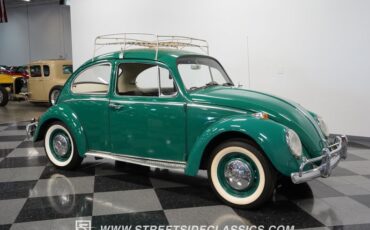 Volkswagen-Beetle-1966-Green-Black-20