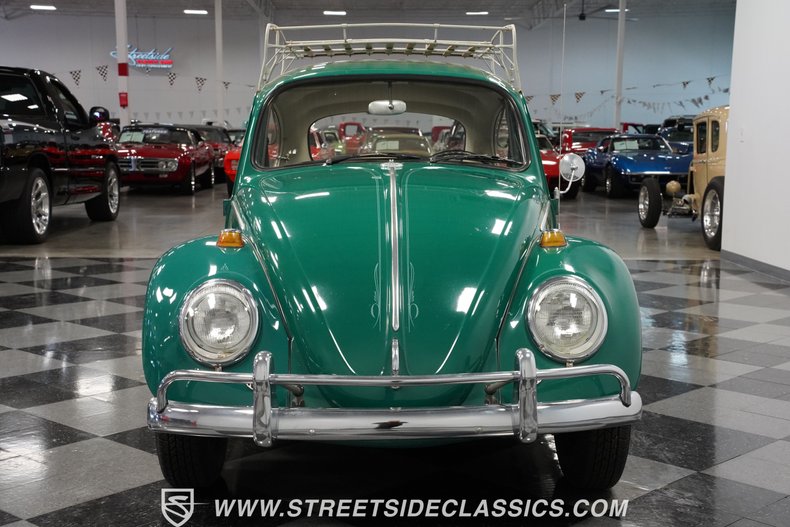 Volkswagen-Beetle-1966-Green-Black-22