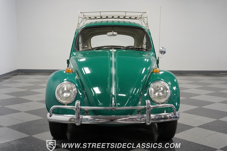 Volkswagen-Beetle-1966-Green-Black-23