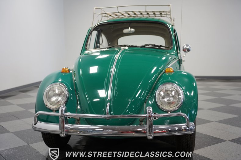 Volkswagen-Beetle-1966-Green-Black-26