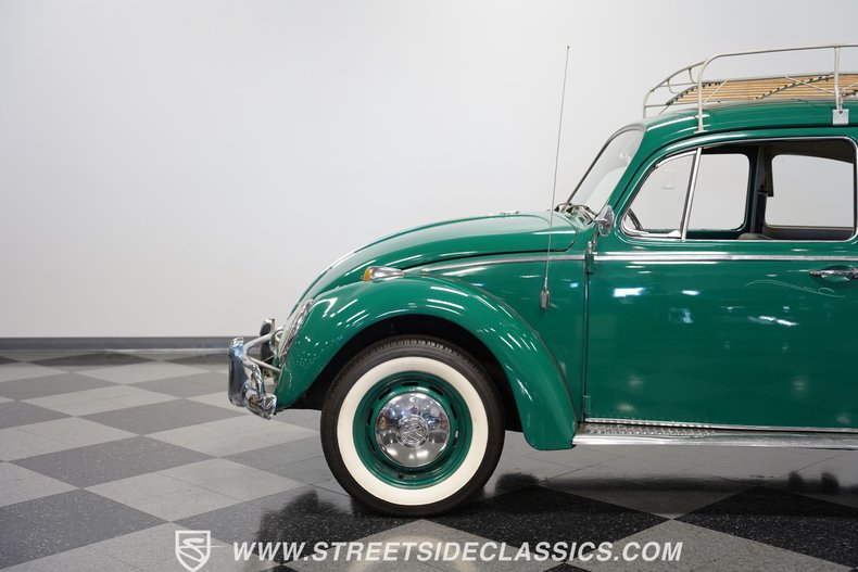 Volkswagen-Beetle-1966-Green-Black-28