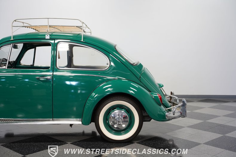 Volkswagen-Beetle-1966-Green-Black-29
