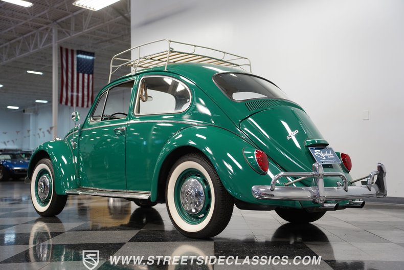 Volkswagen-Beetle-1966-Green-Black-30