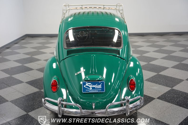 Volkswagen-Beetle-1966-Green-Black-32