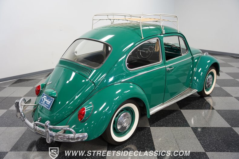 Volkswagen-Beetle-1966-Green-Black-33