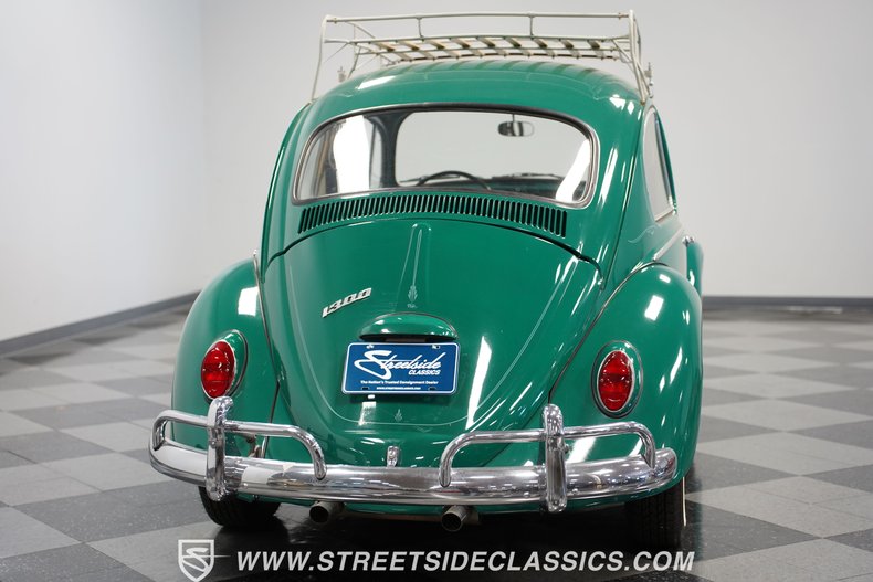 Volkswagen-Beetle-1966-Green-Black-34