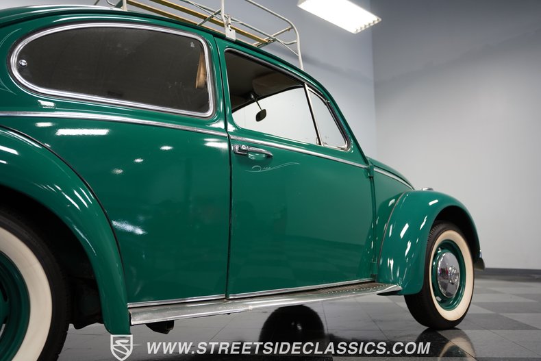 Volkswagen-Beetle-1966-Green-Black-35