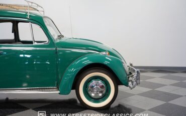 Volkswagen-Beetle-1966-Green-Black-37