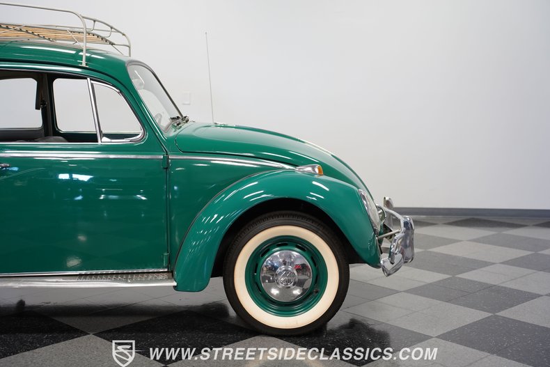 Volkswagen-Beetle-1966-Green-Black-37