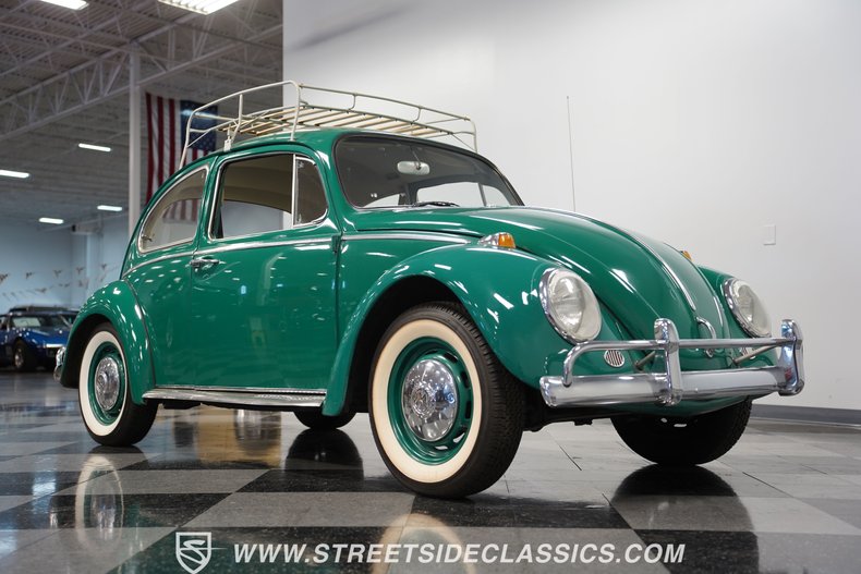 Volkswagen-Beetle-1966-Green-Black-38