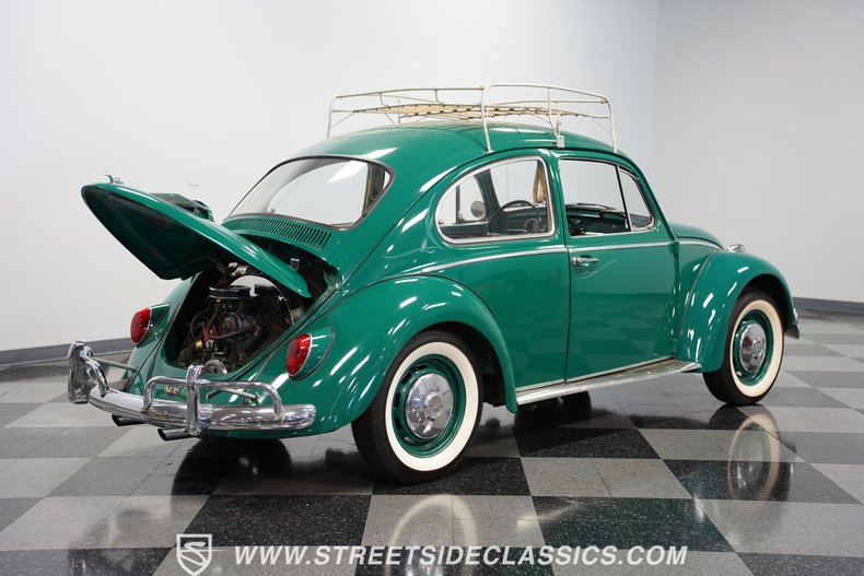 Volkswagen-Beetle-1966-Green-Black-39