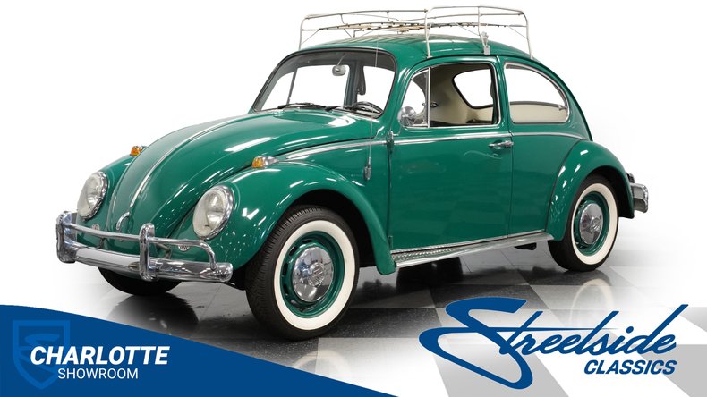 Volkswagen-Beetle-1966-Green-Black-45