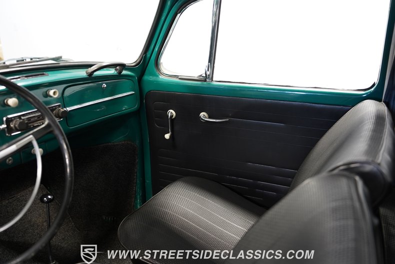 Volkswagen-Beetle-1966-Green-Black-46