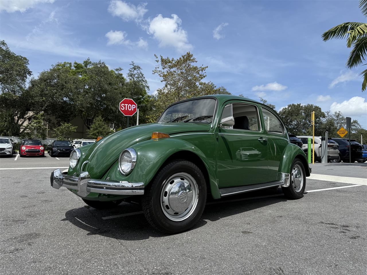 Volkswagen-Beetle-1970-Green-Black-20