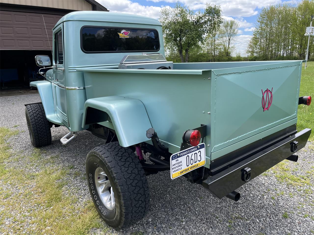 Willys-Pickup-1963-Light-Green-BlackGreen-wood-5