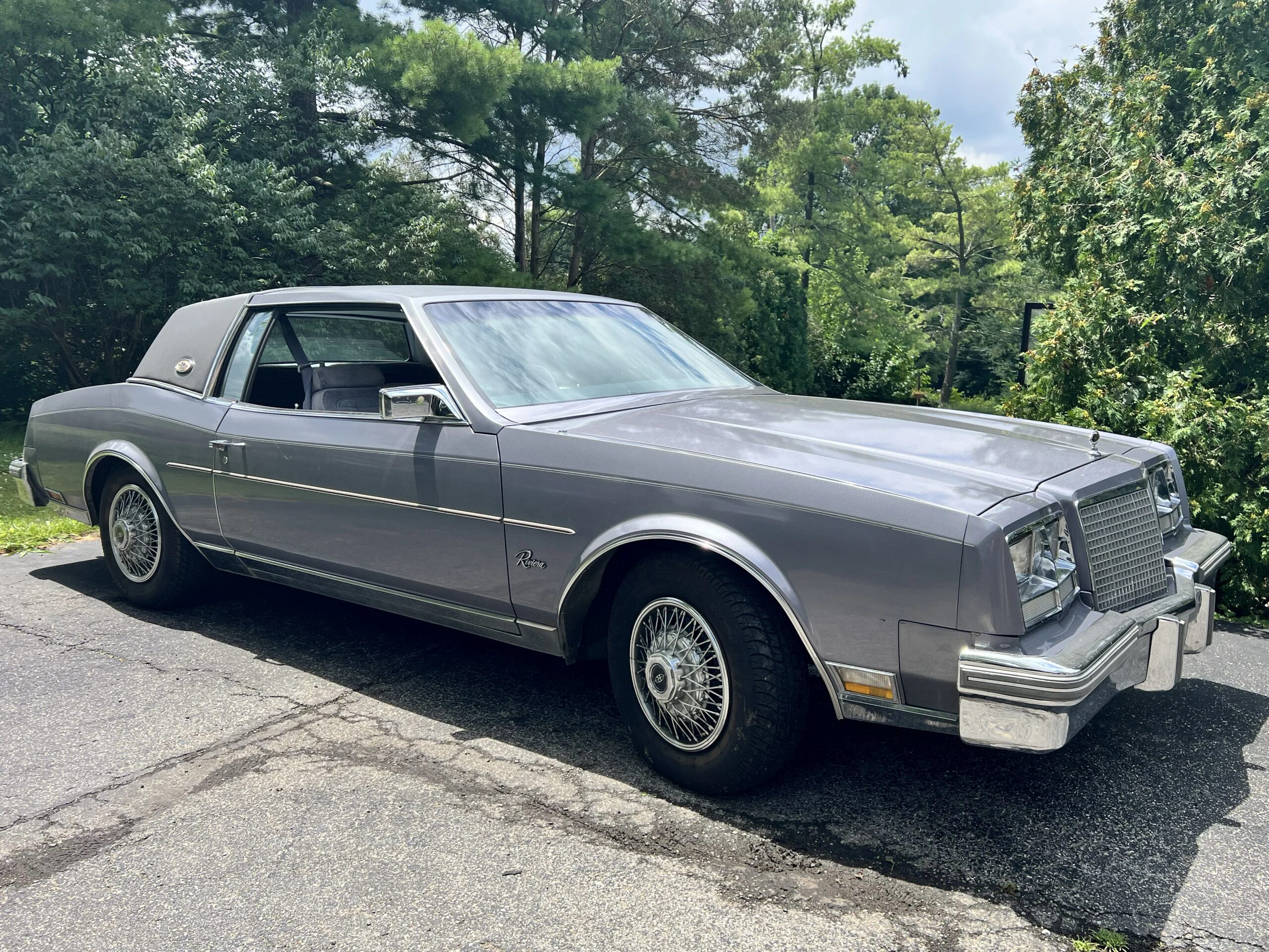 Buick-Riviera-coupe-1981-Gray-Gray