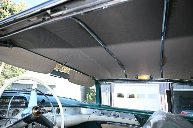 Buick-Roadmaster-sedan-1955-Tan-Green-33