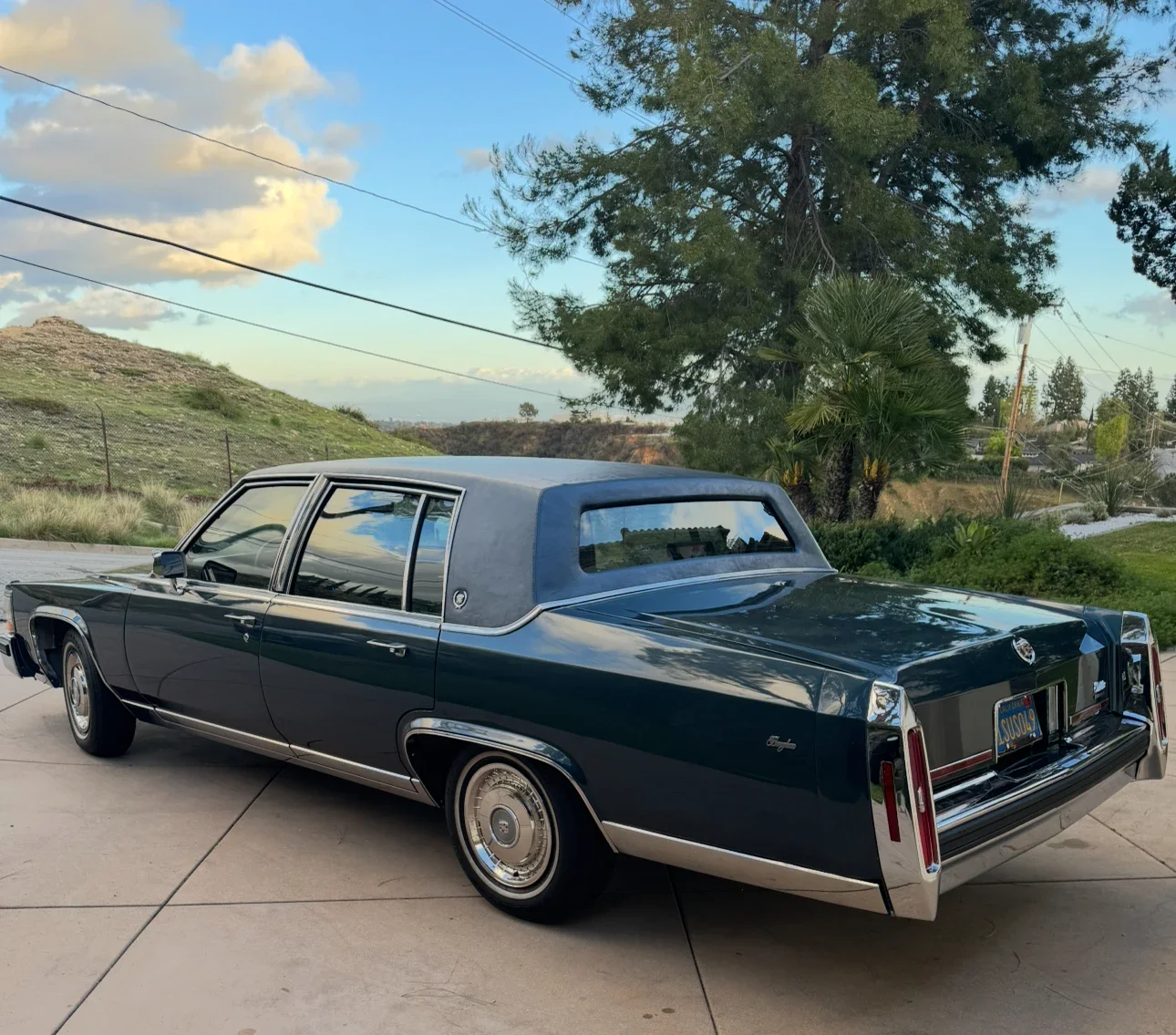 Cadillac-Brougham-1987-Blue-Blue-3