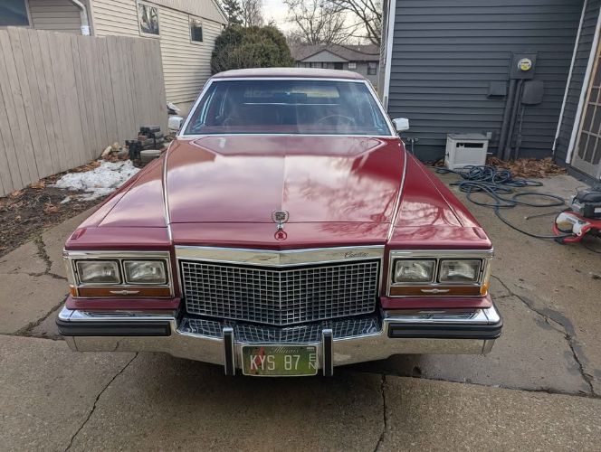 Cadillac-Brougham-1987-Red-Red-1